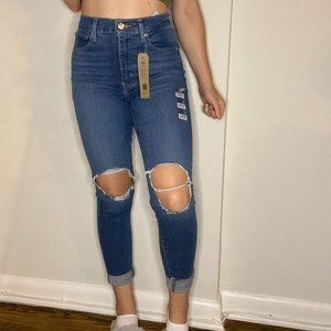 Levi's High Waist Distressed Jeans